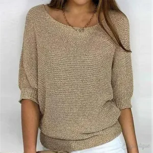 Yvette™ - Relaxed Knit Top